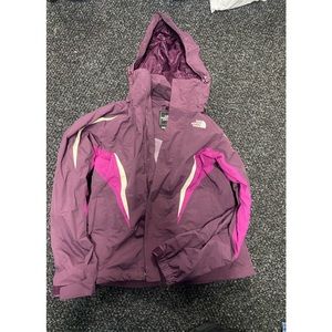 The North Face HyVent  Ski Jacket Liner Women's XS Purple Pink White  Parka.